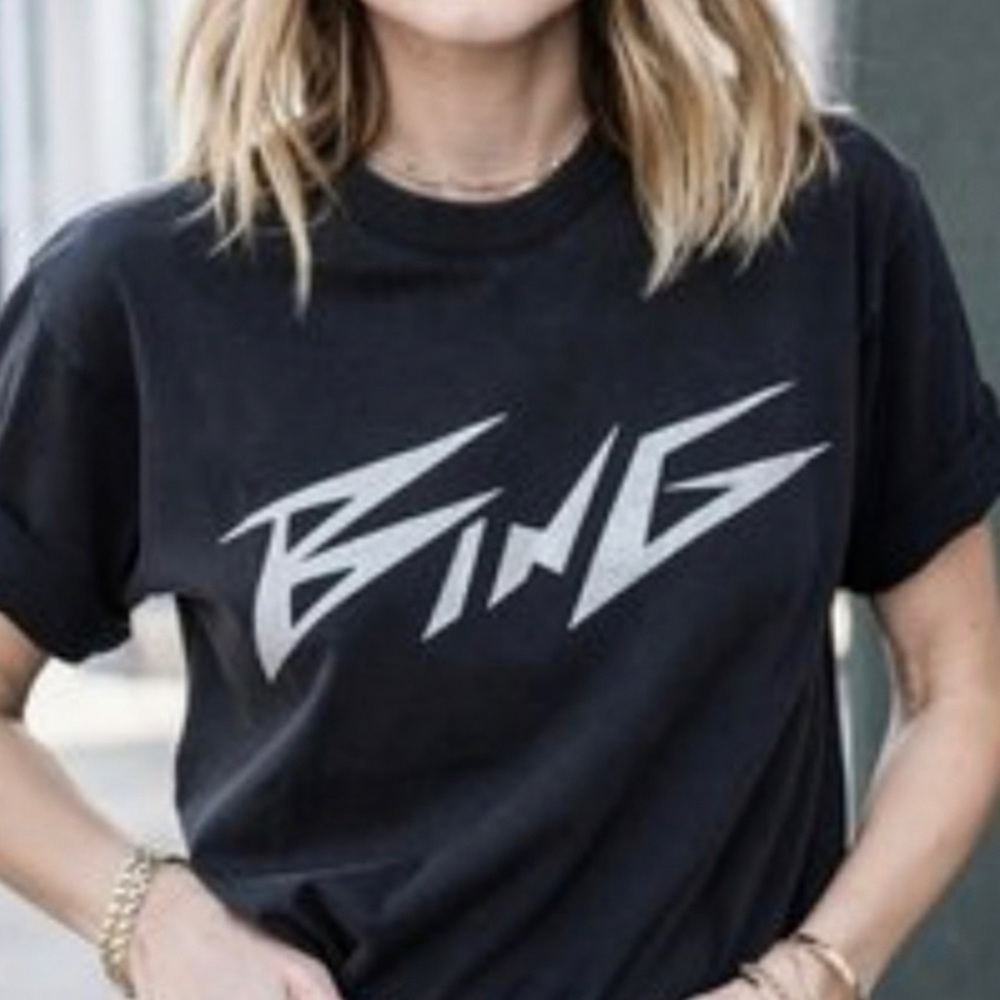 Anine Bing Glitter tee